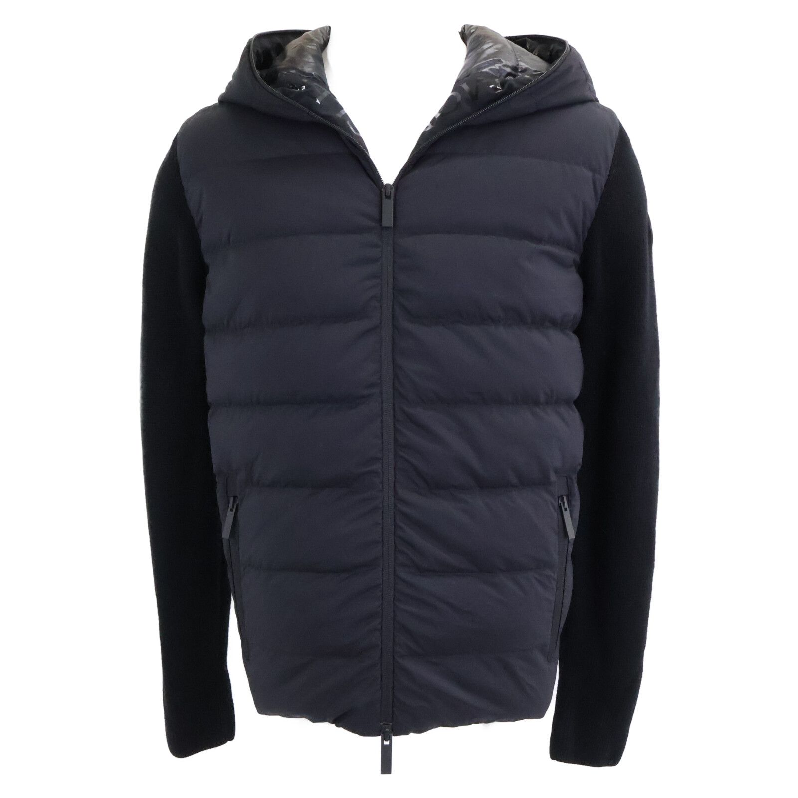 MONCLER モンクレール 美品 CARDIGAN TRICOT ニット切り替え ダウン 