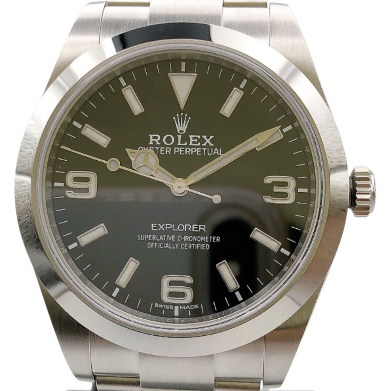 ロレックス ROLEX エクスプローラー1 214270 ブラック ステンレススチール 自動巻き メンズ 腕時計