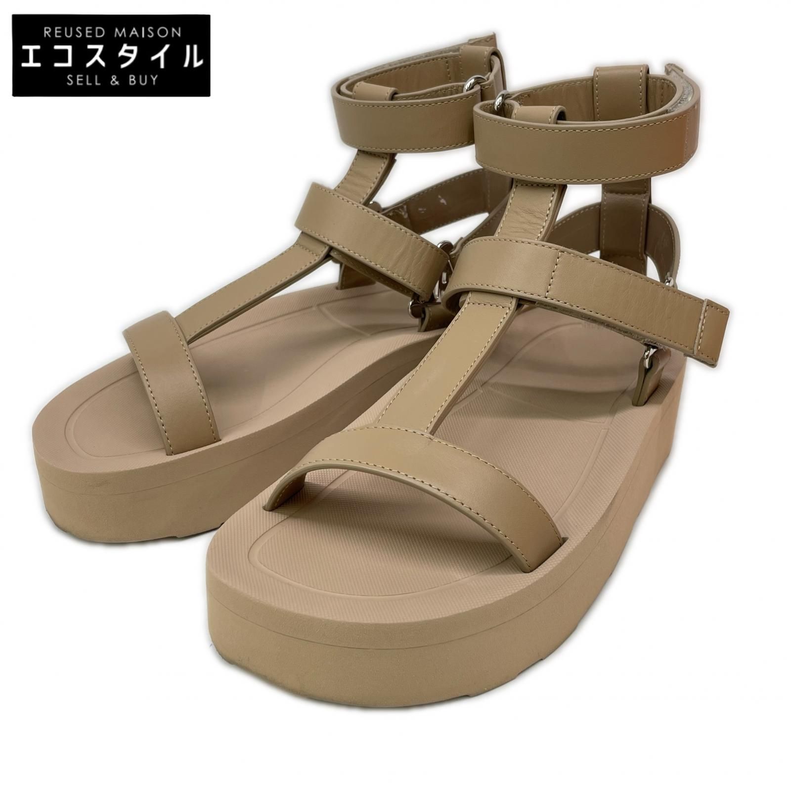 HERMES　エルメス　【美品】221033Z ENID エニド カーフスキン Hディアマンバックル サンダル　35