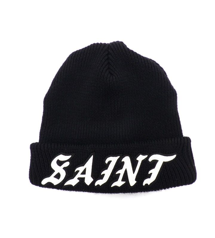 セントマイケル SAINT MICHAEL 26SS 【 KNIT CAP SM MK8 0000 085 】 ロゴ パッチ ビーニー ニット キャップ n11149