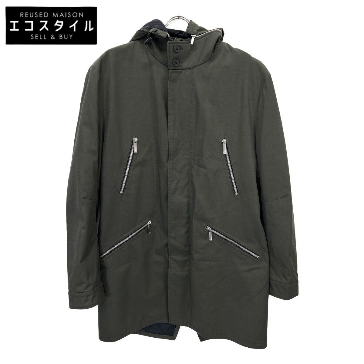 BOSS　ボス　10188635 カーキ ライナー付き コート　UK50