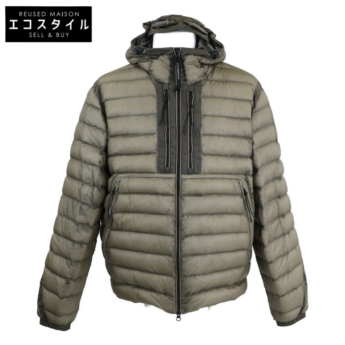 C.P.COMPANY　シーピーカンパニー　【美品/25AW】D.D. Shell Goggle Down Jacket ゴーグル フーディダウンジャケット　L