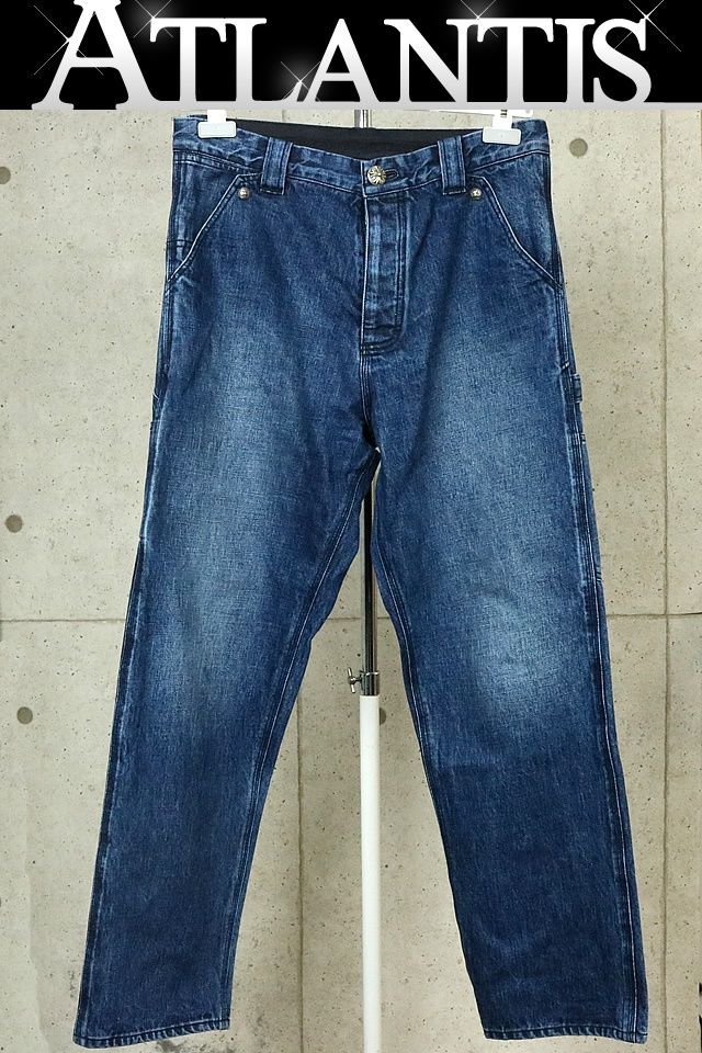 CHROME HEARTS 銀座店 クロムハーツ カーペンター デニム パンツ メンズ SV925 31インチ ブルー系 103330