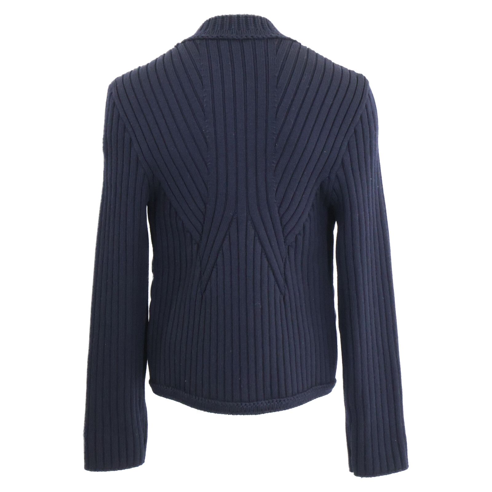 極美品☆モンクレール☆トリコットカーディガン　ネイビー/L MONCLER モンクレール 【美品/24年製】K10939B00013 CARDIGAN TRICOT
