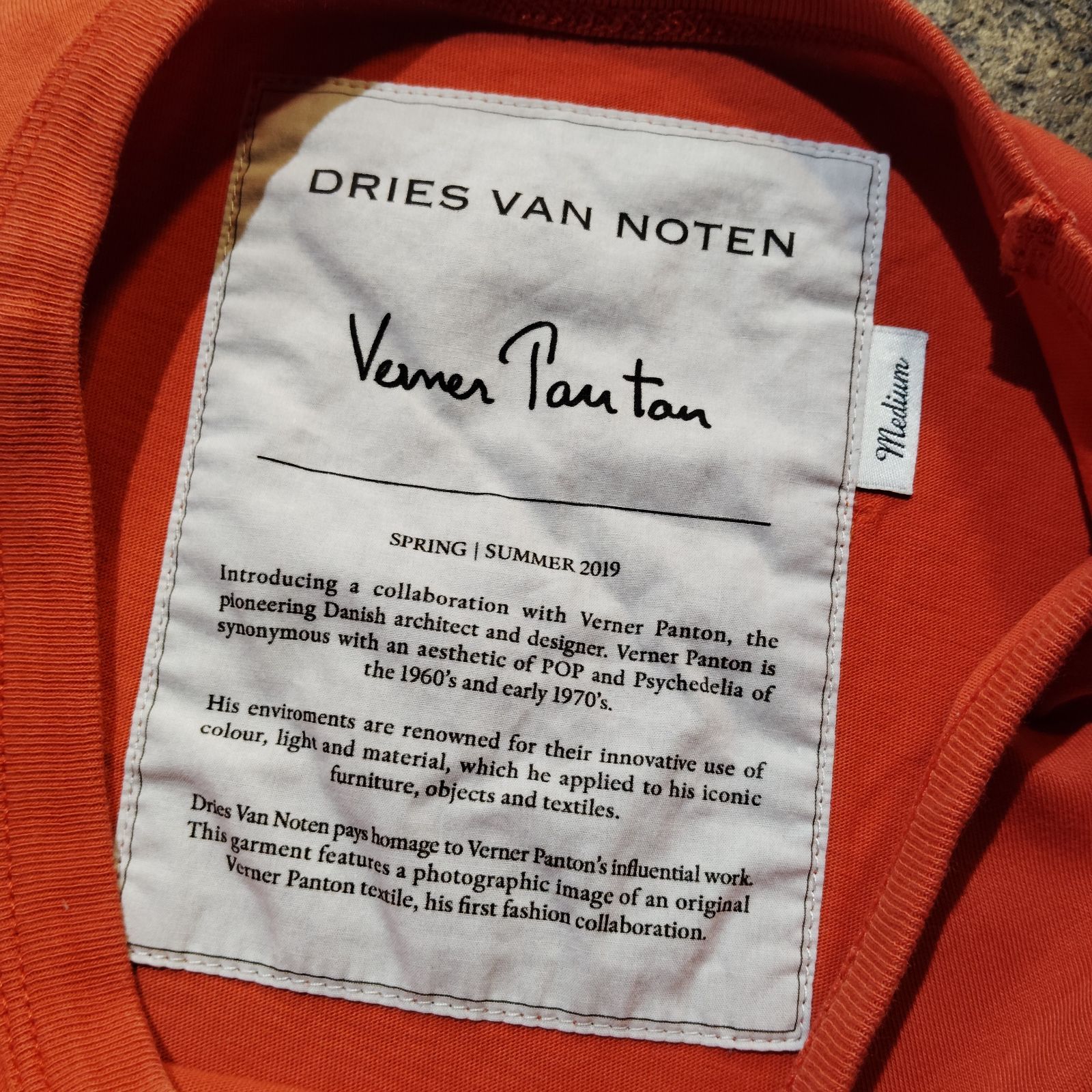 DRIES VAN NOTEN VERNER PANTON 19ss 目 プリント Tシャツ ドリス 
