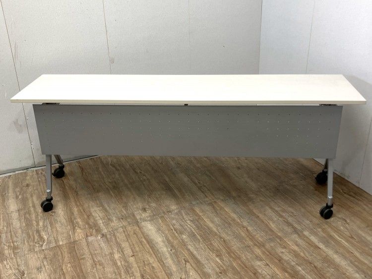 【中古品】ライオン アグレッサシリーズ 1800サイドスタックテーブル AF-1845MP ナチュラル