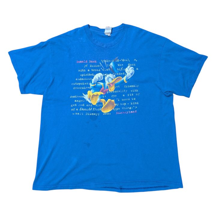 【フェード】９０S　ヴィンテージ　ディズニー　tシャツ　ドナルド　tシャツ　ドナルドダック　ウォルトディズニーワールド　ディズニーランドリゾート