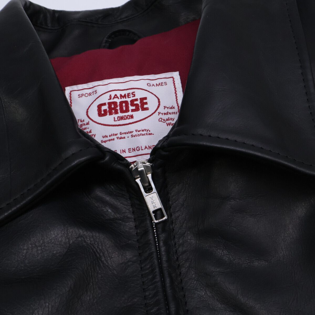 JAMES GROSE ジェームスグロース 美品 SS25JAM-06 HORSE CARLTON ZIP 