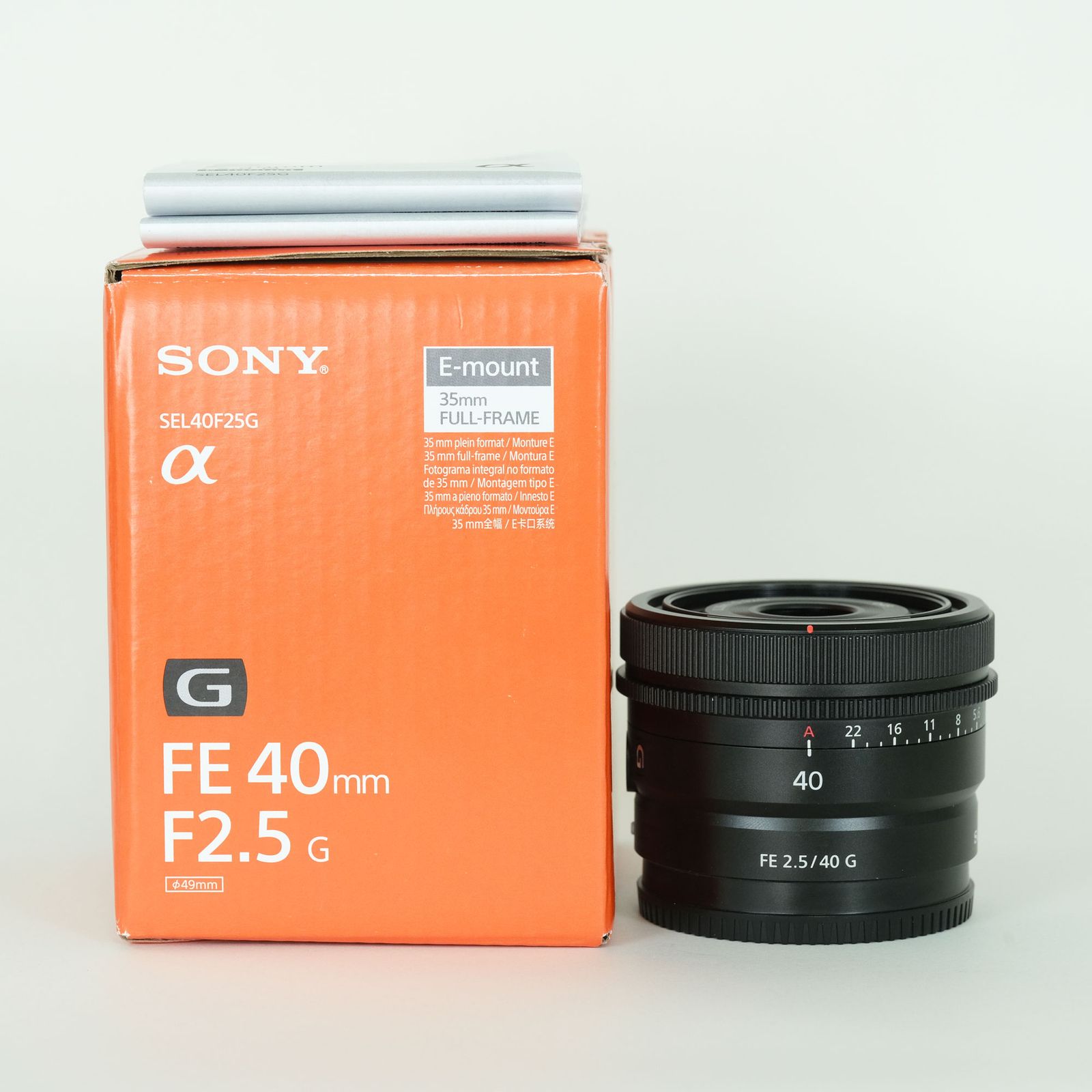 [良品] SONY FE 40mm F2.5 G SEL40F25G | SONY Eマウント