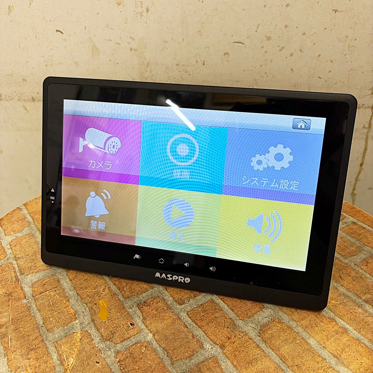 MASPRO WHC10M2 モニターのみ 純正ACアダプター付 通電確認済 防犯カメラ用 マスプロ