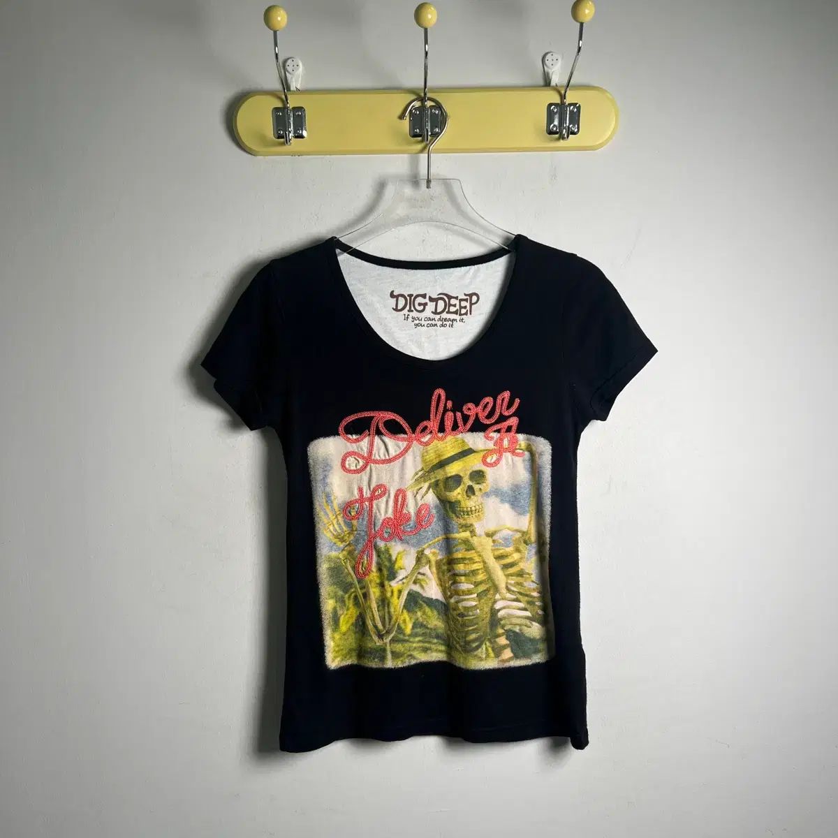 dig deep ディグディップ スカル パンク 半袖 Tシャツ M