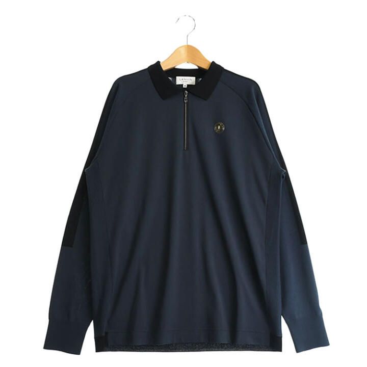 ランバンスポール | 40(L相当) | メンズ 長袖ポロシャツ(2025年モデル) ネイビー系【中古】ゴルフウェア