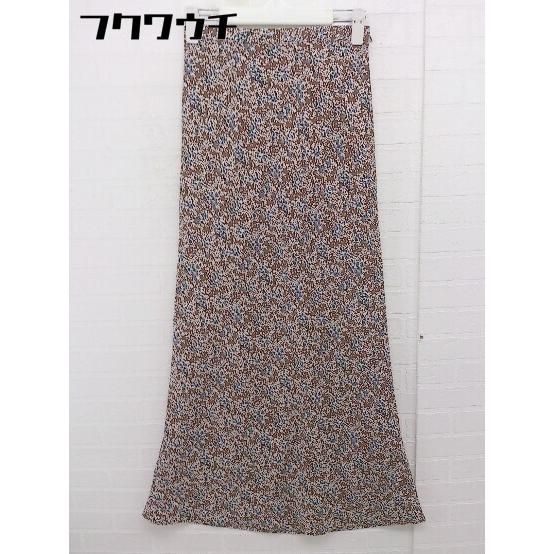 ◇ URBAN RESEARCH DOORS アーバン リサーチ ドアーズ 総柄 ロング マキシ スカート サイズ36 ブラウン レディース 【中古】 【1109010004585】