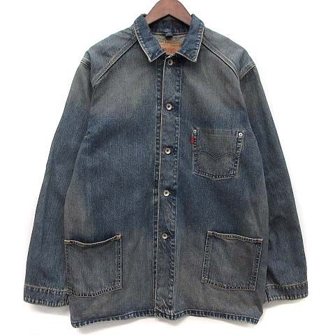 リーバイス Levi's デニム カバーオール ジャケット USED加工 70740 インディゴ L