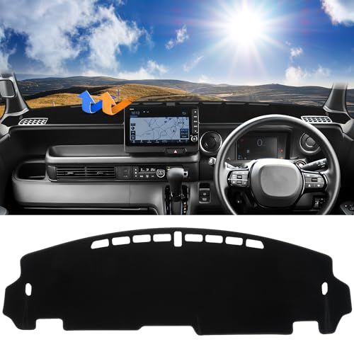 【新品】Cartist ホンダ 新型N-BOX JF5 JF6 ダッシュボードマット 映り込み防止 車内 ダッシュボードカバー 2023年10月?現行 車種専用設計 日焼け防止 ダッシュボード 保護マット 耐熱性 視界がクリア 内装パーツ イ d7bd318f