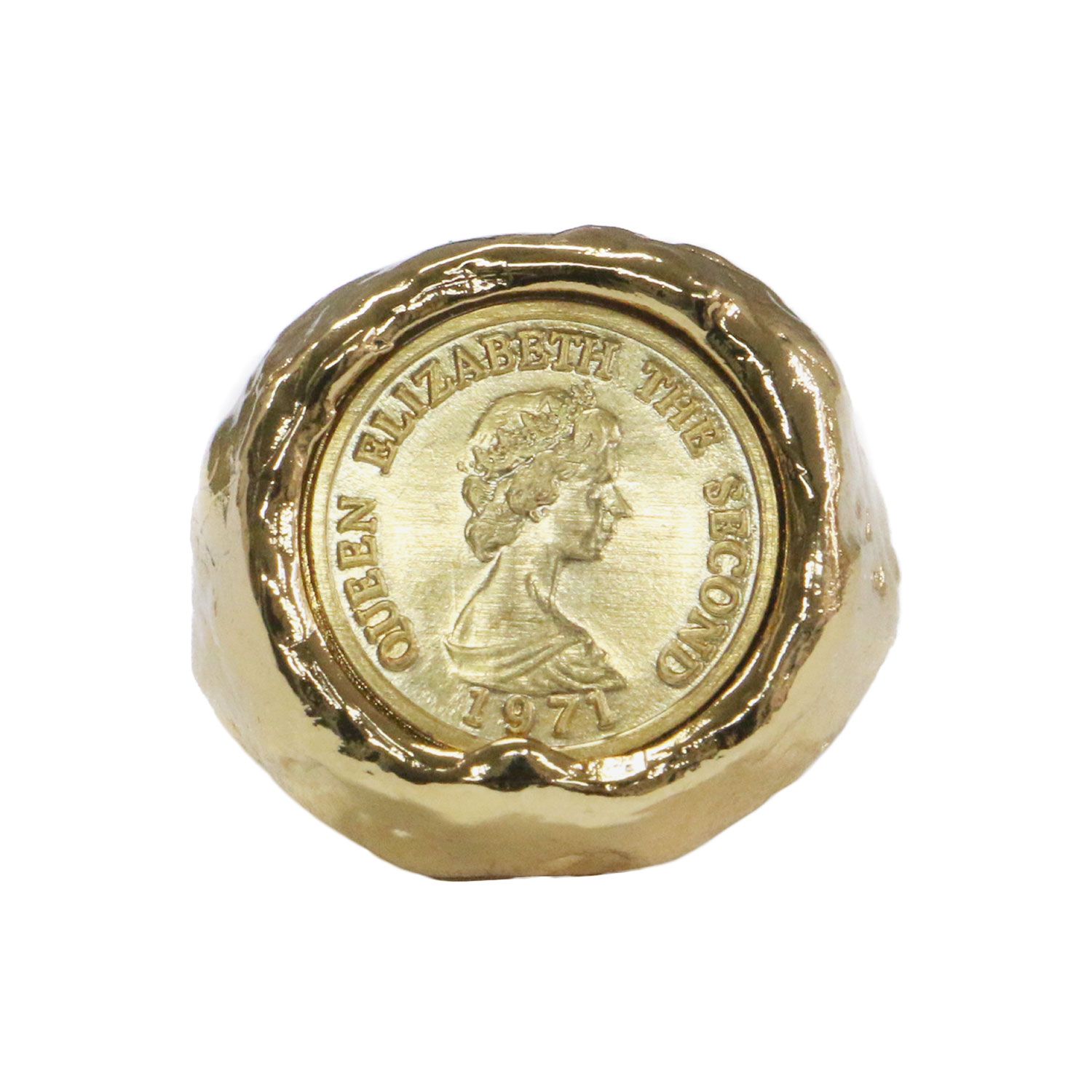 Soierie ソワリー リング ゴールド サイズ:FREE | 伊勢丹新宿店限定 コイン リング / Exclusive coin ring 指輪 ボリュームリング | ゴールドカラー | アクセサリー ジュエリー【レディース】【中古】
