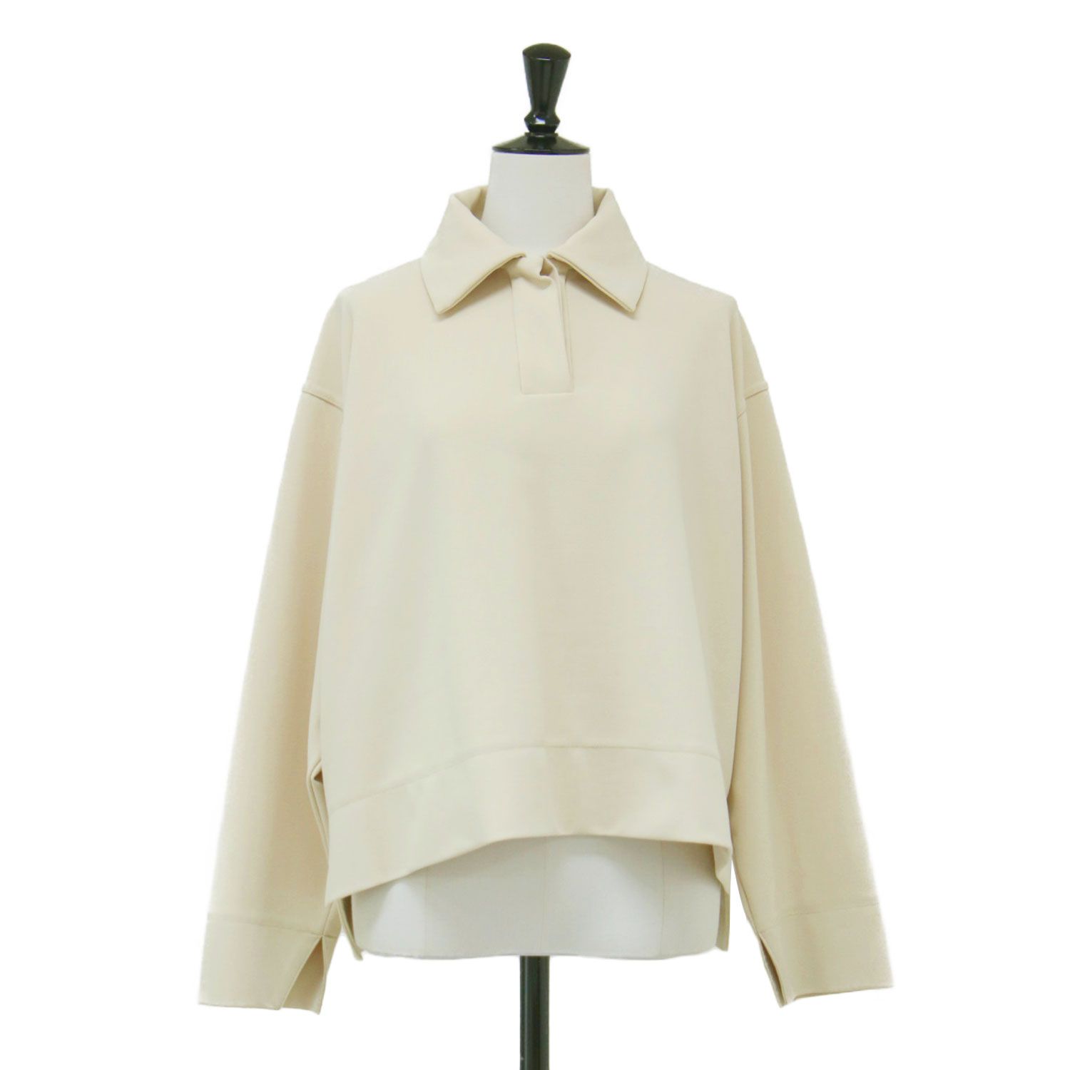 FLORENT フローレント カットソー ライトイエロー サイズ:00(S) | 25春夏 ポロネック トップス / プルオーバー カットソー | 長袖 襟付き ワイド | 日本製【レディース】【中古】