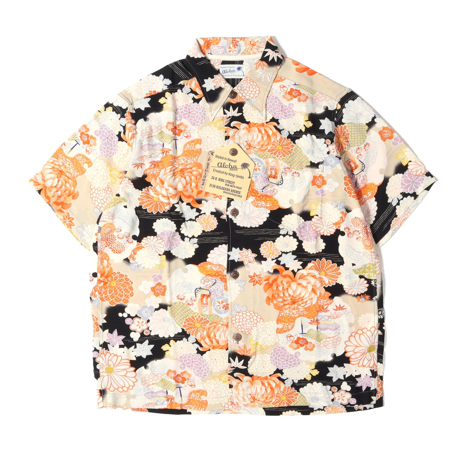 SUN SURF サンサーフ シャツ ブラック サイズ:XS | デッドストック | 00s 着物デザイン 和柄 レーヨン アロハシャツ | Aloha実名復刻 SPECIAL EDITION | SS31811 | トップス【メンズ】【中古】 13,224円