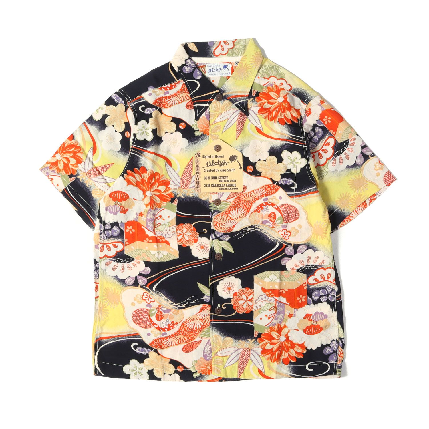SUN SURF サンサーフ シャツ ブラック サイズ:XS | デッドストック