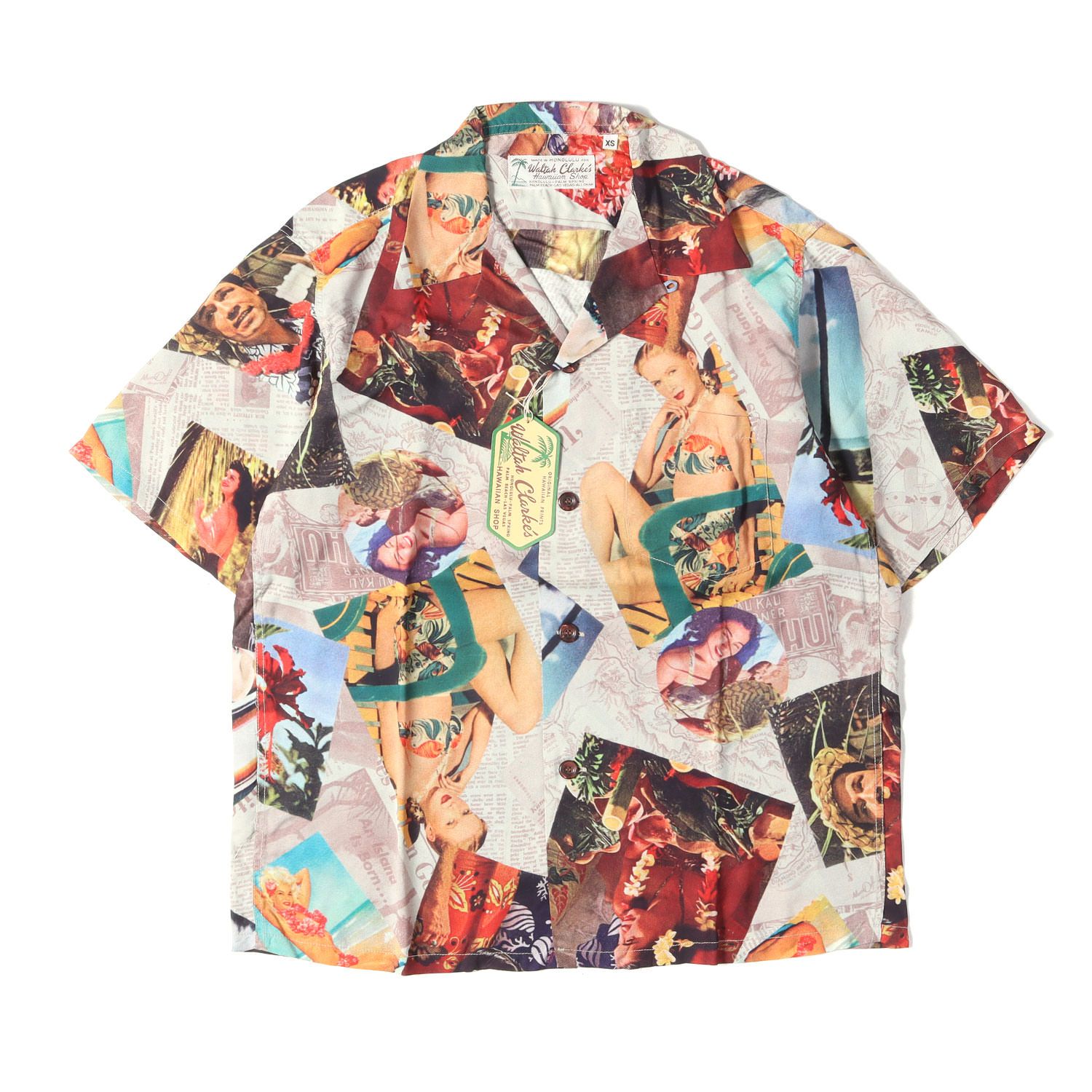 SUN SURF サンサーフ シャツ グレー系 サイズ:XS | デッドストック | 00s マトソンライン メニュー柄 レーヨン アロハシャツ | WALTAH CLARKES実名復刻 SPECIAL EDITION | SS33567【メンズ】【中古】