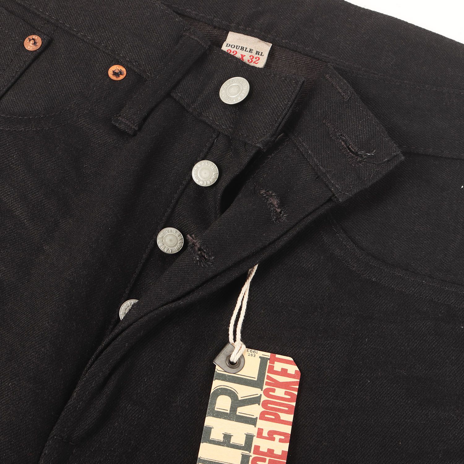 新品】RRL ダブルアールエル パンツ ブラック 黒 サイズ:32×32 | 近年 