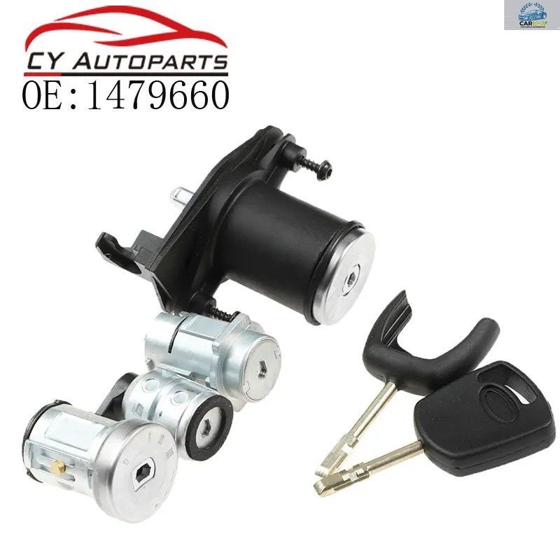 フォード車用 ドアロック/トランクロック/イグニッションバレル 4個セット（キー2本付き） 新品 1479660