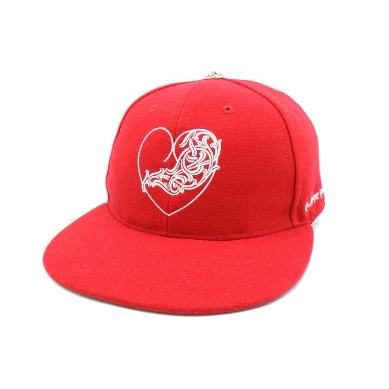 クロムハーツ CHROME HEARTS 【 CH HAT 】 ハート ロゴ 刺繍 ベース 