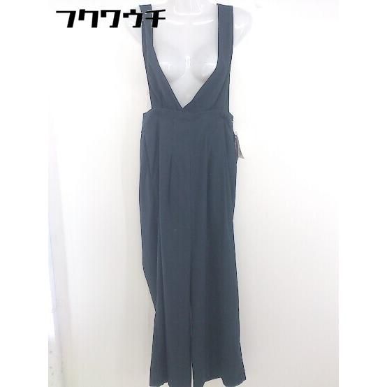 ◇ ◎ Simplicite シンプリシテェ タグ付 サスペンダー付 ワイド パンツ ネイビー レディース 【中古】 【1112180000851】
