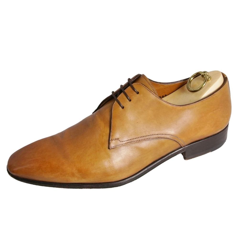 美品 サントーニ Santoni レザー?シューズ ダービーシューズ ビジネスシ