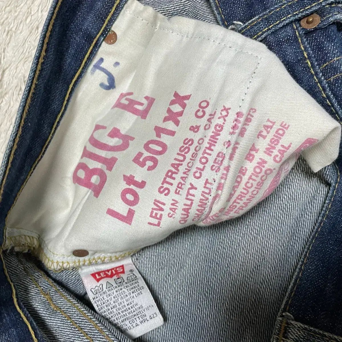 米国版 リーバイス 501XX BIG E 復刻 デニム パンツ 38インチ - メルカリ