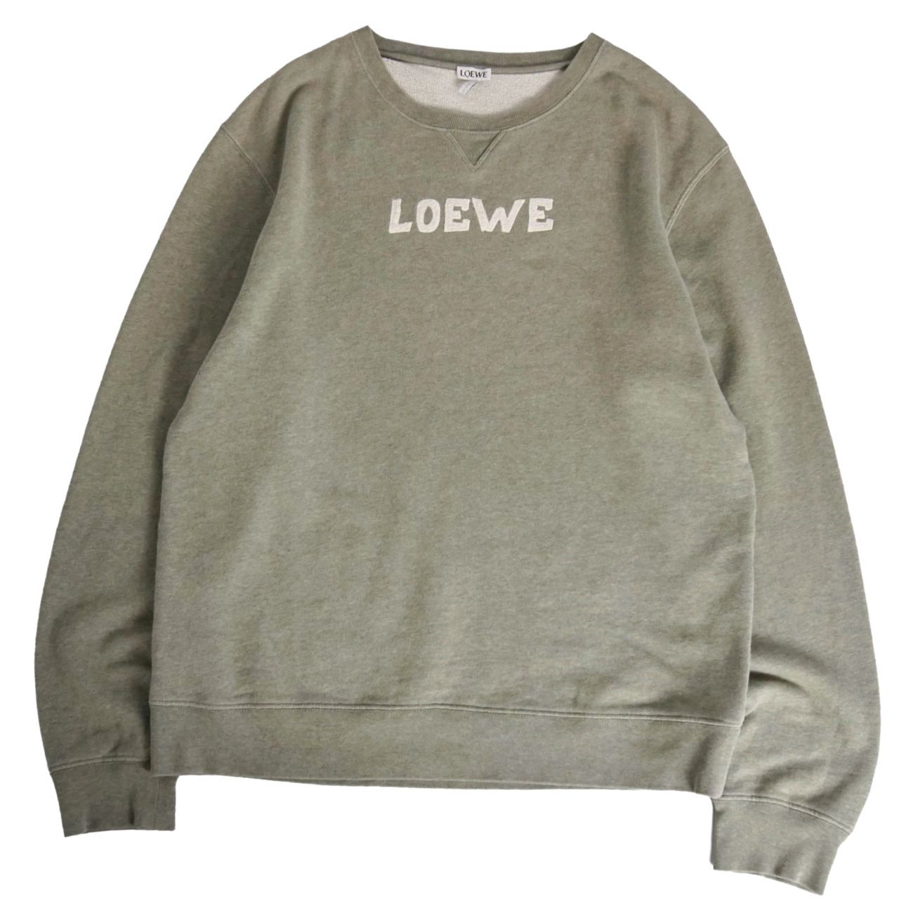 美品 ロエベ LOEWE スウェット トレーナー ロングスリーブ 長袖 ロゴ 