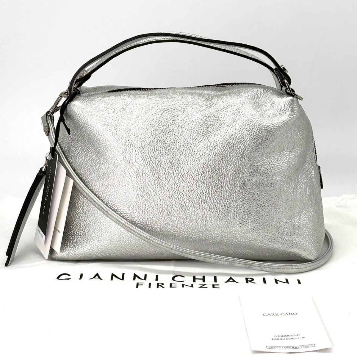 GIANNI CHIARINI　カミッラ　 シルバー　ショルダーバッグ GIANNI CHIARINI シルバーショルダーバッグ 【公式通販】