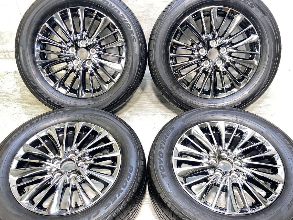 225/60R17 トーヨータイヤ プロクセス CL1 SUV トヨタ純正 17x6.5 33 114.3-5穴 中古タイヤ サマータイヤ ホイールセット 4本セット s17260421901