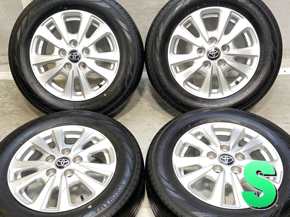 195/65R15 ヨコハマ ブルーアース RV-03 トヨタ純正 15x6.0 50 114.3-5穴 中古タイヤ サマータイヤ ホイールセット 4本セット s15260411052