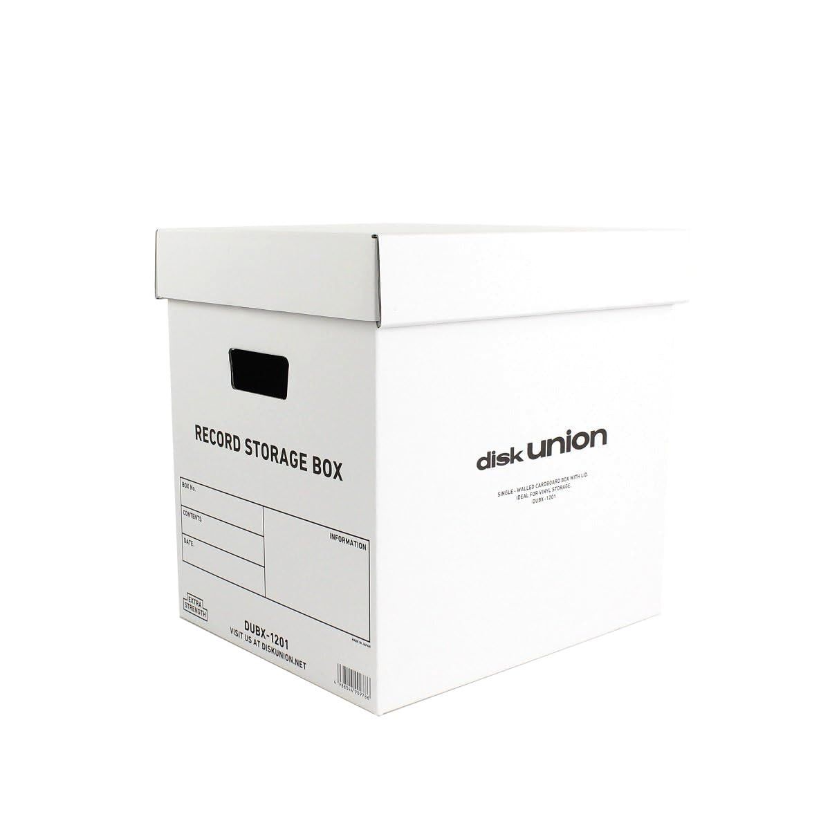 ディスクユニオン LPレコード用 ダンボール レコードストレージボックス RECORD STORAGE BOX（60枚サイズ）5枚セット / disk unionts