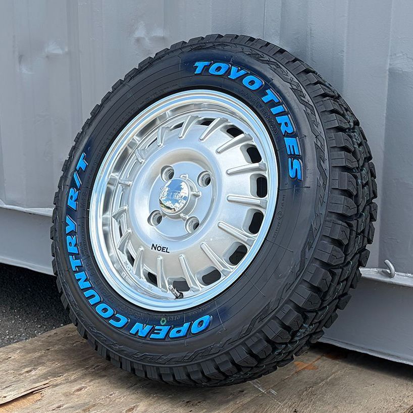 プロボックス ADバン TOYO OPENCOUNTRY RT 14インチ ホワイトレター 165/80R14 バウンティ NOEL タイヤホイール 4本セット
