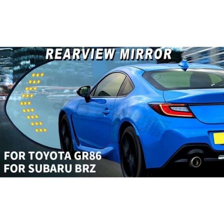 トヨタ86 スバルBRZ 純正ミラー交換タイプ LEDシーケンシャルウインカー ドアミラー ブルーミラーレンズ ミラーヒーター内蔵