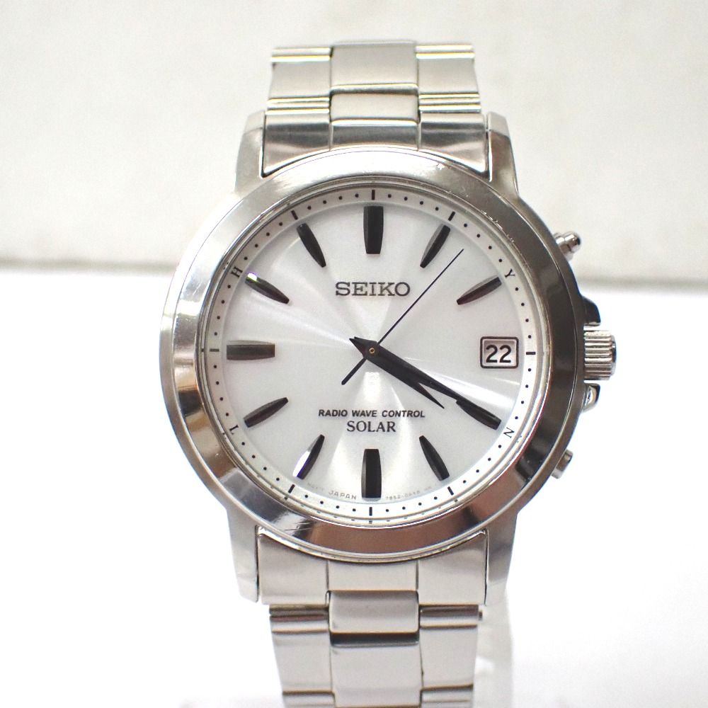 Ft1344561 セイコー 腕時計 7B52-0AF0 ホワイト文字盤 メンズ SEIKO 中古