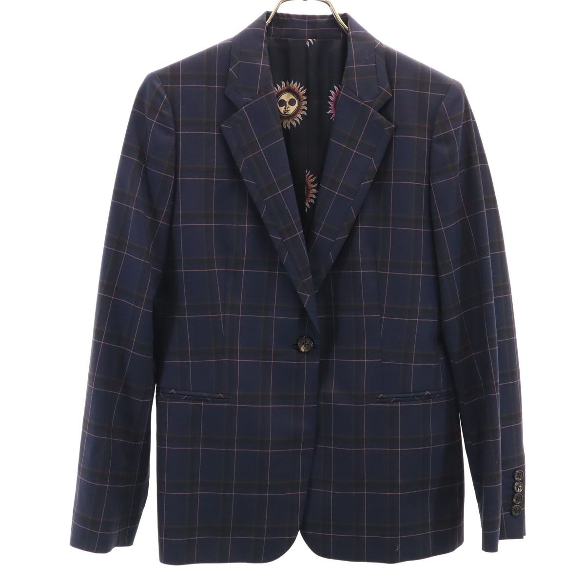 美品 Paul Smith ポールスミス 日本製 チェック柄 テーラード 