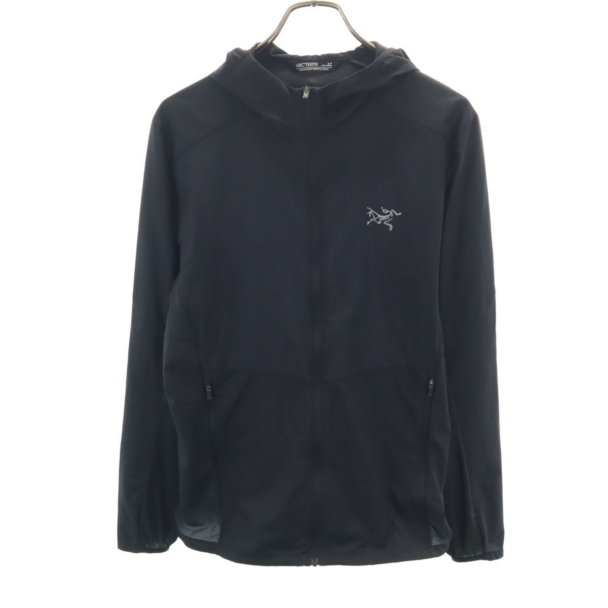 ARC'TERYX アークテリクス インセンド エアシェル フードジャケット S ブラック アウトドア メンズ 古着