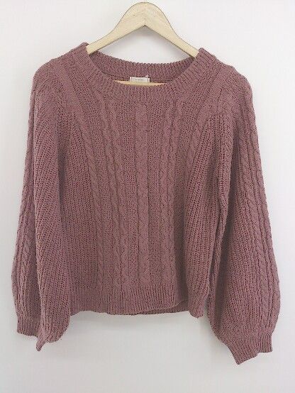 ◇ apres jour アプレジュール ケーブル ニット 長袖 セーター サイズF ピンク系 レディース P 【中古】 【1208190000834】
