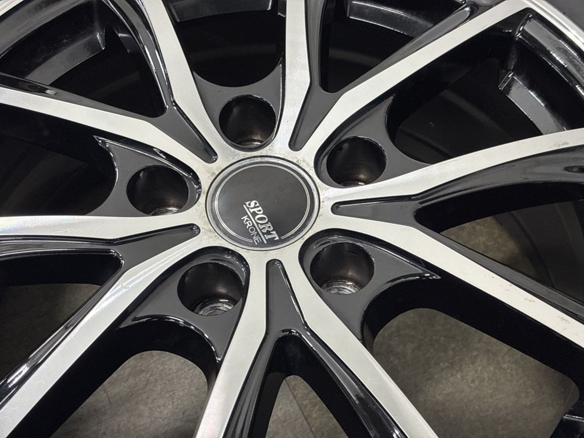 溝有りタイヤ】SPORT KRONE 16in 6.5J +38 PCD114.3 ブリヂストン