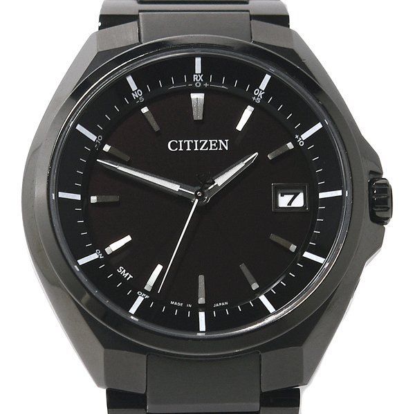 箱保付 良品 CITIZEN シチズン ATTESA アテッサ CB3015-53E H128-R007971 ブラックチタンシリーズ エコ ドライブ メンズ