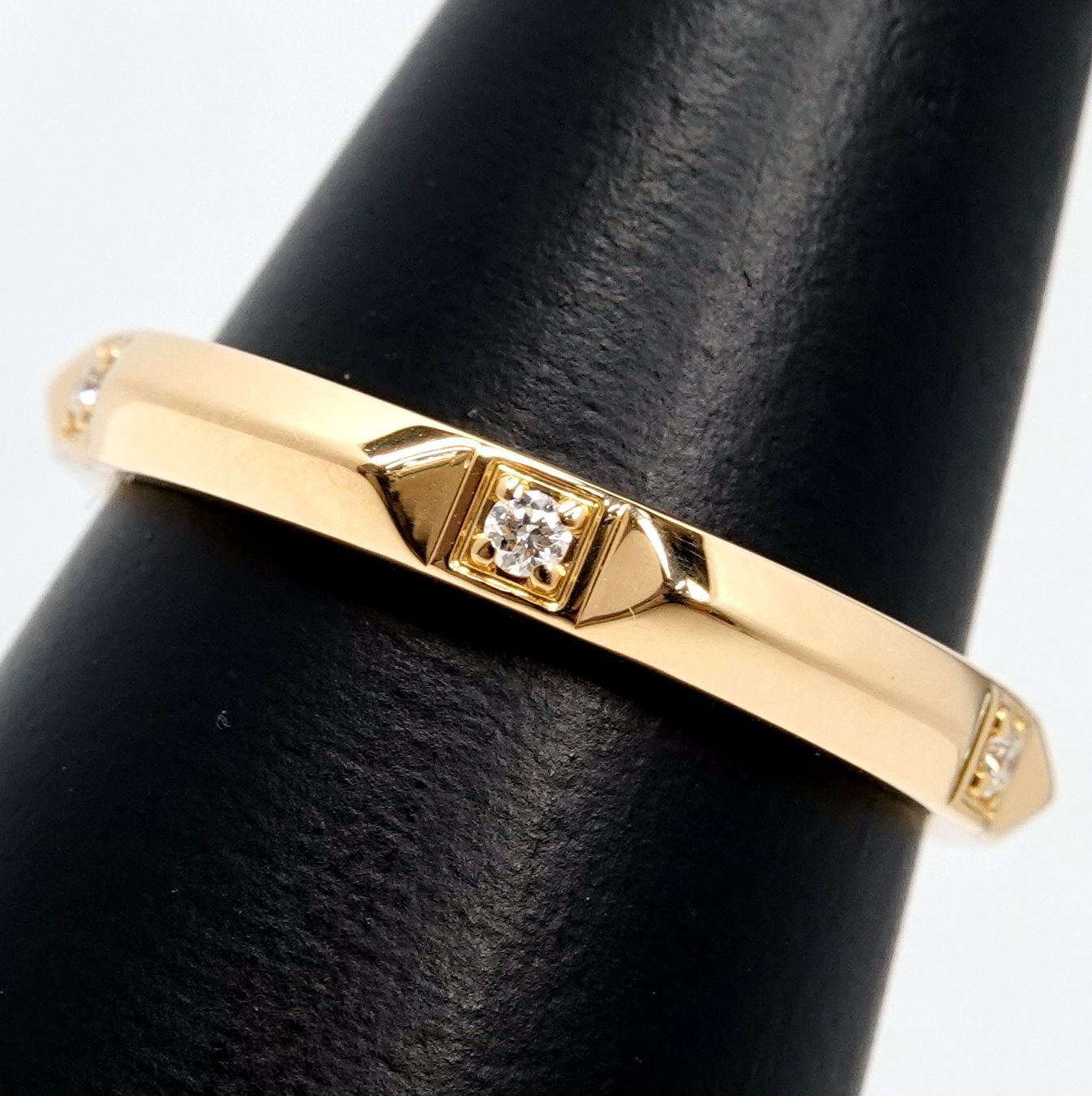 TIFFANY&Co. ティファニー トゥルー バンドリング K18PG ダイヤモンド5P 2.6mm幅 9号