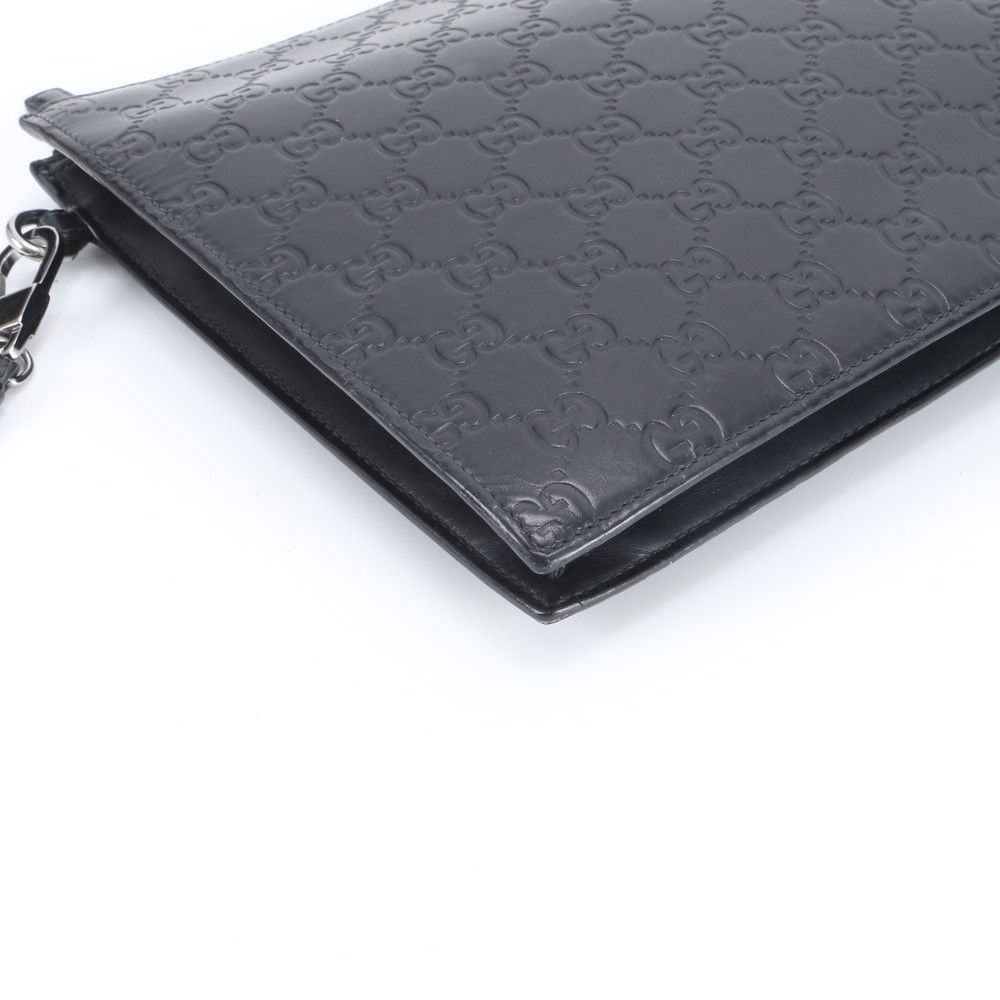 極美品 グッチ グッチシマ 547074 レザー セカンドバッグ クラッチ