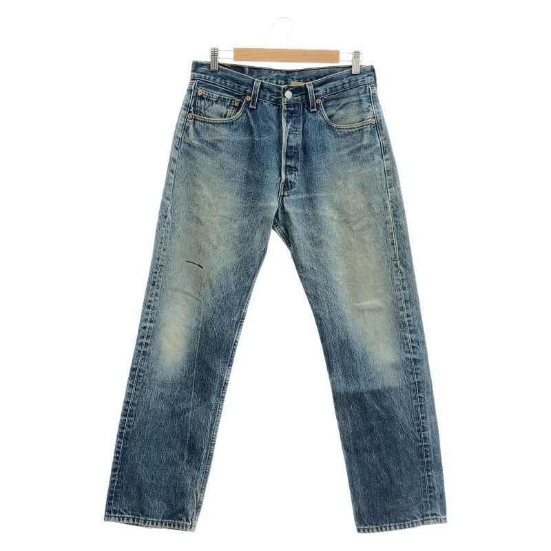 【中古】LEVI'S 501XX デニムパンツ W33 L32 ブルー リーバイス ボタン裏553[10]