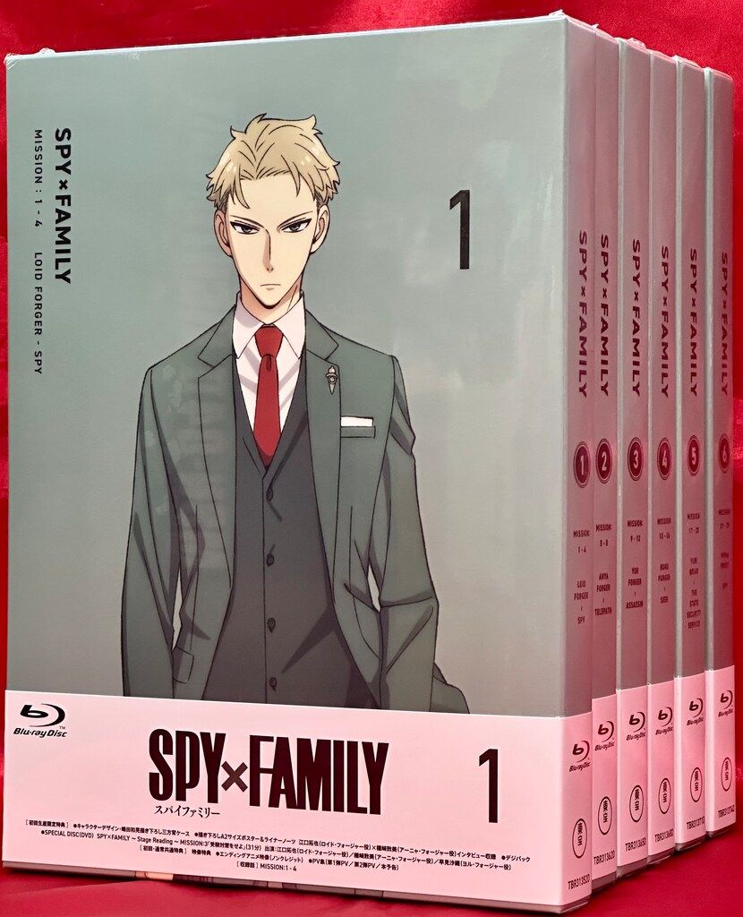 東宝 アニメBlu-ray SPY×FAMILY 初回生産限定版 1期全6巻 セット