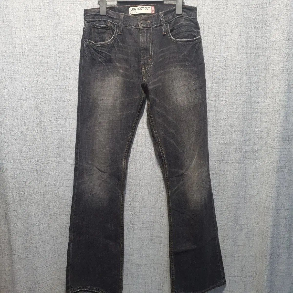 リーバイス527 ローブーツカット ブラックジーン 30