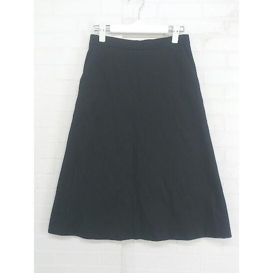 ◇ Demi-Luxe BEAMS デミルクス ビームス 膝下丈 Aライン スカート サイズ36 ブラック レディース P 【中古】 【1208240005963】
