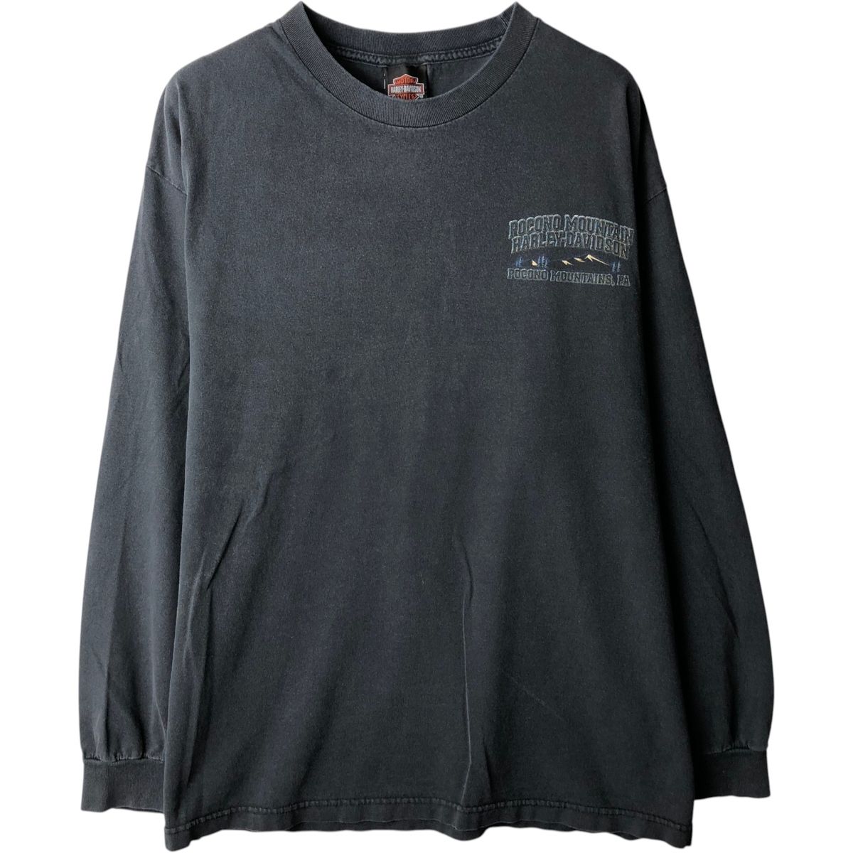 古着 ハーレーダビッドソン Harley-Davidson アニマル柄 鷲柄 イーグル柄 ロングTシャツ ロンT メンズXL相当/eaa646012